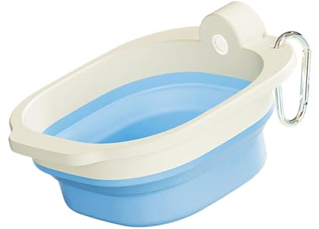 Dispensador de agua para perros al aire libre, cuenco de viaje plegable con diseño de gancho para colgar y a prueba de fugas para viajar, senderismo, uso diario, cuenco portátil de alimentación para