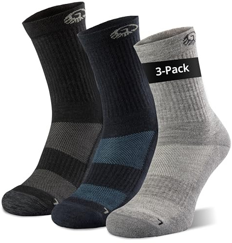 Giesswein Trekkingsocken Merino Wolle 3er Pack - Wandersocken warm
