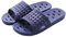 JIJIe Bathroom Slippers for Women & Men - Dry Quickly, Breathable Non Slip Shower Slippers for Travel (Navy Blue, EU 40/41)