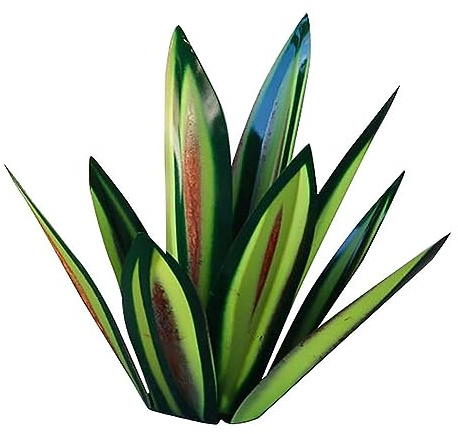 reamhome 1 st grön gör-det-själv metall agave-växter utomhus trädgård estetiska skyltar uteplats figurer C
