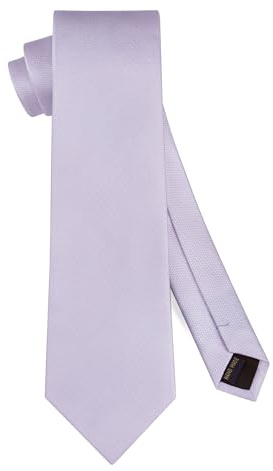 HISDERN Corbatas Lila para Hombre de Color Sólido Corbata de Boda Formal 8.5 cm Clásica de Negocios para hombres Accesorios Ropa para Business Fiesta Oficina
