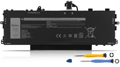 K KYUER GHJC5 Laptop Batteria per Dell Latitude 9420 9430 2-in-1 P141G P142G P141G001 P142G001 P141G002 P142G002 Series JJ4XT 3VV58 VTH85 0JJ4XT 0GHJC5 03VV58 0VTH85 Notebook Battery 3-Cell 59.6Wh