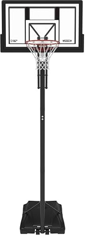 Lifetime 50-Inch Portable Basketball Hoop, Shatterproof Fusion Backboard, 8-10ft Adjustable Height