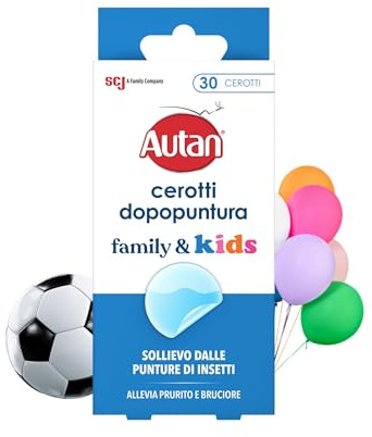 Autan Cerotti Dopopuntura, Azione Lenitiva su Punture di Zanzare, Tafani ed altri Insetti, Dispositivo Medico, Sollievo Immediato, Riduce Gonfiore e Arrossamento, 1 Confezione da 30 Cerotti