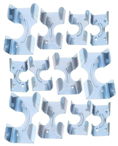 Amosfun Morsetti per Funi Zincati Doppia Estremità 16 Pezzi per Cavi da 8-16 Mm, Clip Metalliche Resistenti per Impieghi Gravosi, Accessori per Funi Industriali e Uso Esterno, Fermacorda