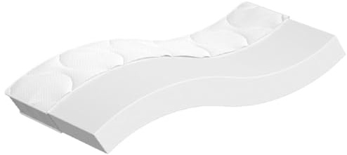 Zentexion Madrass Bonnell fjäderkärna medium 90 x 200 x 18 cm, 100 procent polyesteröverdrag, rullmadrass för sovrum, gästrum, barn, ungdom, hotellkomfort med skumfjädersystem