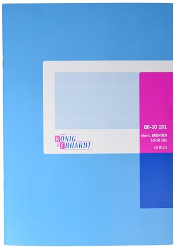 König & Ebhardt 8610191 Geschäftsbuch / Kassenbuch (A5, Einnahmen/Ausgaben, 80g/m², 40 Blatt Drahtheftung)