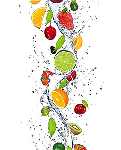 Estoralis Cocina| Estor Enrollable Diseño Moderno|Sin Taladrar Translúcido Estampado | Modelo C-1229 | 120 x 150 cm (Ancho/Alto) Tamaño Tela 117 x 150 cm | Estores para Ventanas y Puertas