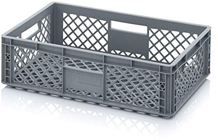 Auer - Contenitore euro, 60 x 40 x 17 cm, traforato