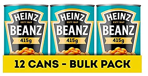 Heinz Haricots au four végétalien dans une riche sauce tomate 415 g (lot de 12)