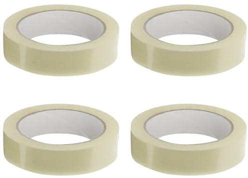 4 Packs Transparent Packing Tape 24mm x 66m – Extra Long Packaging Cellotape General Purpose Cellotape for Parcels, Sticky Sealing, Crafts and Dispensers.