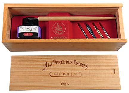 Jacques Herbin 27077T Geschenkset in holzbox, La Perle des Encres