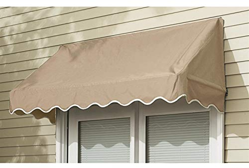 CASTLECREEK 4' Window Door Awning Sun Shade Canopy Outdoor Patio Cover Linen
