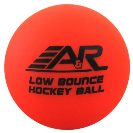 A&R Sports Low Bounce Street Hockey Ball, Orange, One Size (LBOBALL)