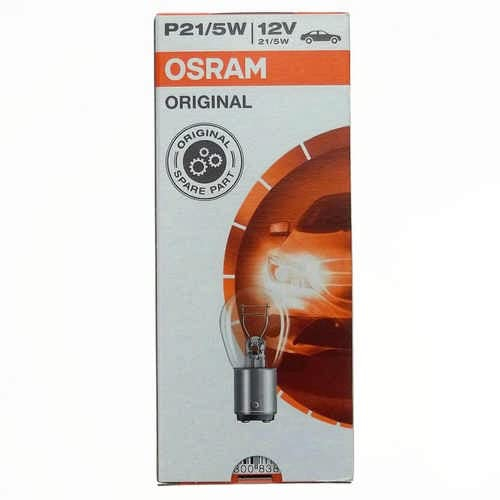 OSRAM 10x Kugelleuchte 12V P21/5W BAY15D 7528