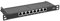 TPFNet Cat.6A Patchfeld 8 Port 8x RJ45 Buchse 10 Zoll 0,5HE Geschirmt Schwarz