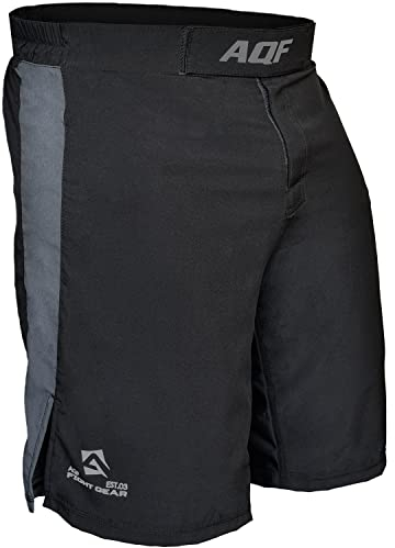 AQF Boxershorts Herren, Boxershorts, MMA Shorts, Muay Thai Shorts, Boxer Shorts, Kurze Hosen Herren Für UFC, Cage Fighting, Kick Boxing, Boxen 4-Wege Stretch Moisture Wicking Trainingshose (L)
