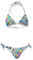 Arena Damen Triangel Bikini Allover, ash Grey Multi, 36