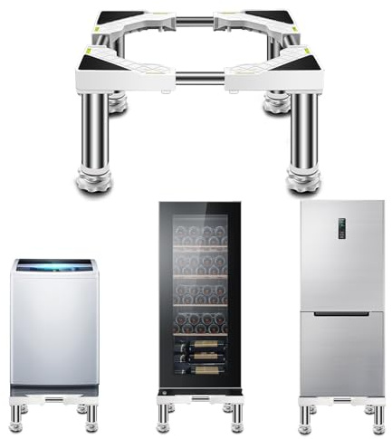 Refrigerator Base Moisture Proof Dishwasher holder stand with Adjustable 4/8/12 legs Height 9.8 Air Conditioner Base ice maker High Rack furniture (Not suitable for washing machines)