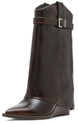 Madden Girl Damen Jjoe Fashion Boot, Brown Rub, 38.5 EU