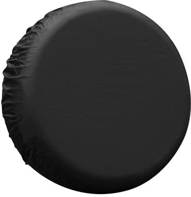 Partuto 1 Pcs 14 inch Universal Spare Tire Cover 190T Polyester Black | Tire Cover, waterproof, sunscreen, dustproof