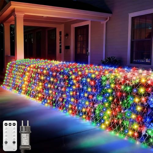 Ledido Filet lumineux à 300 LED, filet lumineux coloré avec télécommande