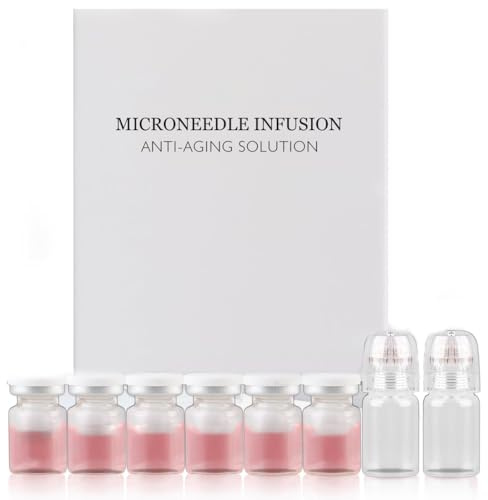 XPEX 1 set Sistema micro infusione per viso, micro infusione viso rughe，microinfusioni viso，Beauty Micro Infusion Needling Kit, anti-invecchiamento e siero liscio per tutti i tipi di pelle (2+6)