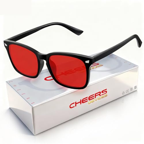 CHEERS DEVICES Blue Light Glasses Kid, Kids fake glasses Blue Light Blocking Glasses Red Lens