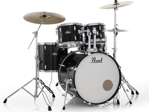 Pearl Roadshow Drum Set 5-Piece Complete Kit with Upgraded BRD Cymbals and Additional Cymbal Stand