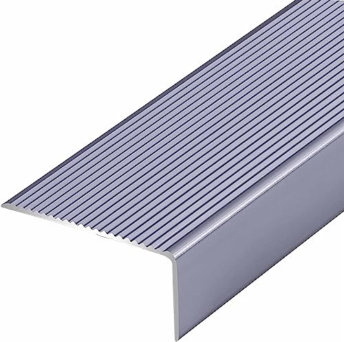 Profilo di Finitura per Moquette, Profilo di Transizione per Pavimento, Profilo di Finitura per gradini - soglia a L per Pavimenti in Laminato di Legno