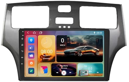 Autorradio Android 15 de 9 Doble DIN para Lexus ES250 2001-2006, con CarPlay, cámara de reversa, Controles en el Volante, Bluetooth, GPS, Radio FM, WiFi (A1 1G+32G)