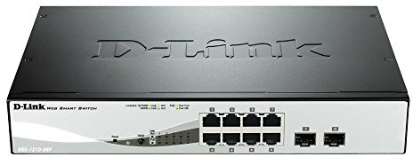 D-Link DGS-1210-08P Gigabit Smart Switch (8-Port, 2x SFP, 20 Gbit/s Schaltleistung)