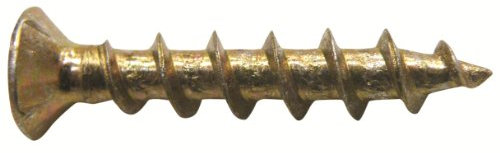 TIMco 209Z - Bzp Pvc Countersunk Acanalada Ventana Tornillo - Plata