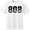 Musikproduzent TR808 Weiss - Technics DJ SL1200 T Shirt TR808 Akai Rekordbox Serato Traktor (XL)
