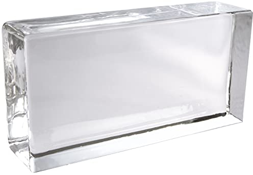 1 x Brique de verre Crystal Collection clair brillant