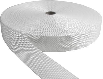 Tukan-tex Cinghia in polipropilene bianco, larghezza 50 mm, 50 m