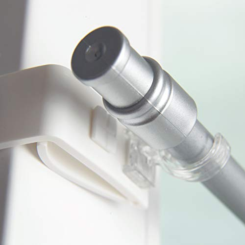 Bestlivings Klemmträger 6er Pack inkl. Adapter für Gardinenstangen und Vitragestangen - ohne Bohren, Schrauben, Kleben, einfache Montage