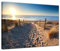Wandbild - Weg zum Strand 80x60 cm einteilig quer - Leinwandbild Bild auf Leinwand - Dünen am Meer Natur