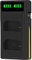 PowerTrust RV4 Ring Akkuladegerät mit integriertem USB und Typ-C für Ring Video Doorbell, Spotlight Camera, Tracking Camera und Door View Camera