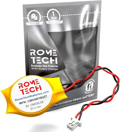 Rome Tech CMOS Battery for NVIDIA Jetson AGX Orin Developer Kit - BIOS RTC 3V CR2032 Battery with 2 Pin 2 Wire Cable