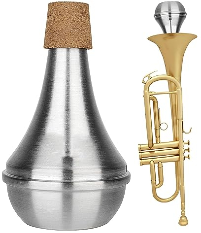 Trompetendämpfer - Trompetendämpfer aus Aluminiumlegierung für klassische | Zubehör für Musikinstrumententeile, Trompetenschalldämpfer für Anfänger, Profis, Frauen Visiblurry