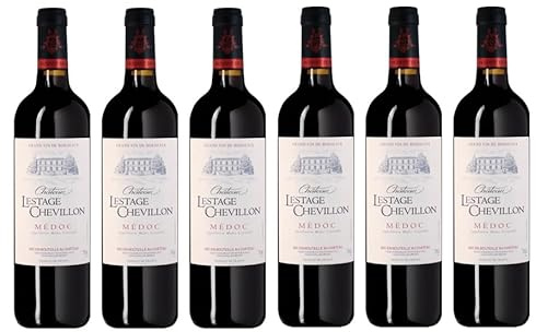 6x 0,75l - 2016er - Château Lestage Chevillon - Cru Bourgeois - Médoc A.O.P. - Bordeaux - Frankreich - Rotwein trocken