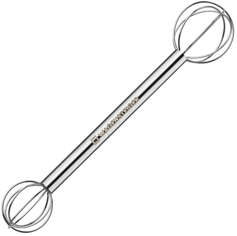 Wagensteiger Stainless Steel Double-Ended Mini Whisk – Small, Lightweight Tool for Mixing Miso, Korean Doenjang, Sauces & Batter (15ml / 30ml)