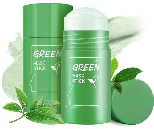 Green Mask Stick, 2 Pack Mascarilla de Limpieza Profunda y Eliminación de Puntos Negros - Mascarilla Limpiadora y Purificadora de Té Verde en Barra