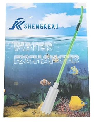 Aquarium Reiniger, Mulmsauger Aquarium mit 3 Aufsätzen - Aquarium Wasserwechsel [3M Schlauch], Handbetriebener Aquarium Reiniger, Siphon pumpe, Kiesfilter, Sand Filter für 10–100 Liter Fisch Tank