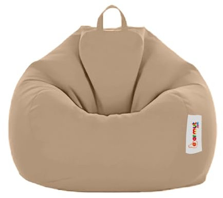 CONCEPT USINE | Pouf Poire d’Extérieur OHAU Taupe 130 x 115 cm | Confort XXL Ergonomique | Mousse Recyclée | Tissu Résistant à l’Eau | Léger & Résistant | Idéal Jardin, Terrasse, Balcon, Piscine