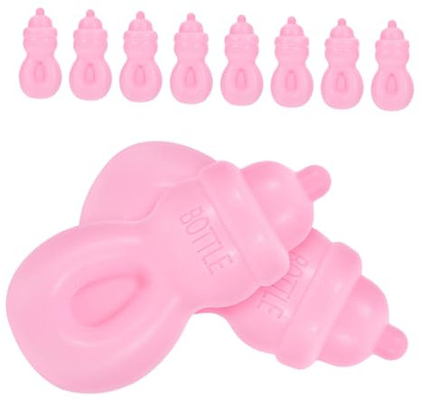 KONTONTY 12 Stück Teiliges Puppenflaschen Milch und Saftflaschen für Rollenspiele Realistisches Puppenzubehör für für Geburtstage und Feiertage