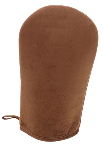 SAFIGLE Self Tanning Mitt Applicator Reusable Plush Material Glove for Body Oil Application Enhancing Absorption in Beauty Routine and Occasions