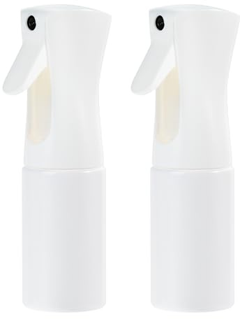 Uervoton Pulverizador de Agua 200 ml, Niebla Fina, 2 Uds, Blanco