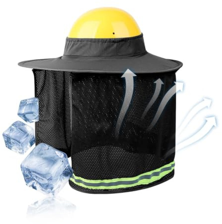 Visera Solar para Casco De Seguridad Protector Transpirable Impermeable